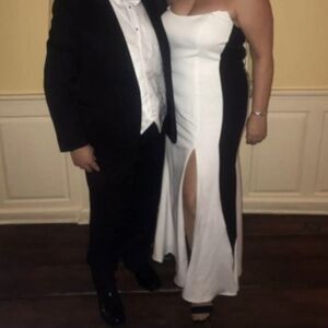 Mac Duggal Classic White Gown